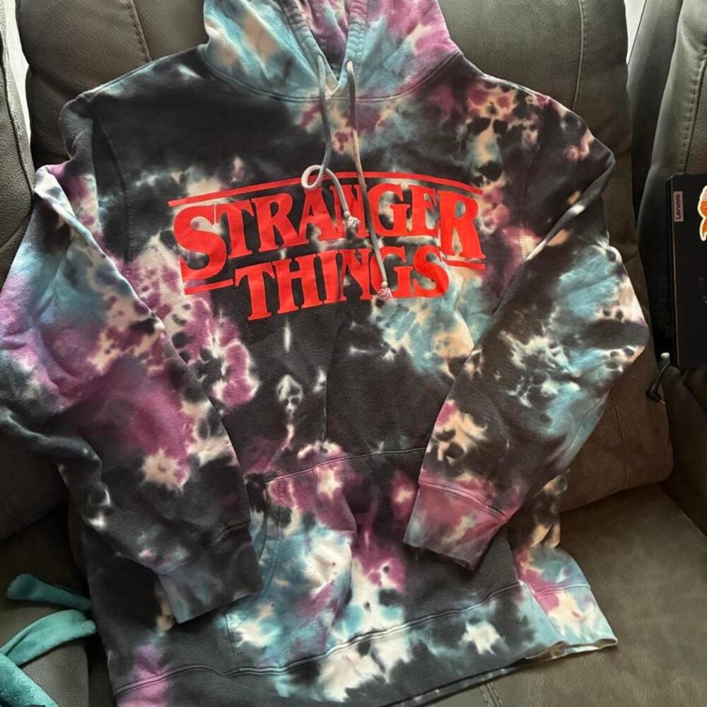 Stranger things tie dye hoodie